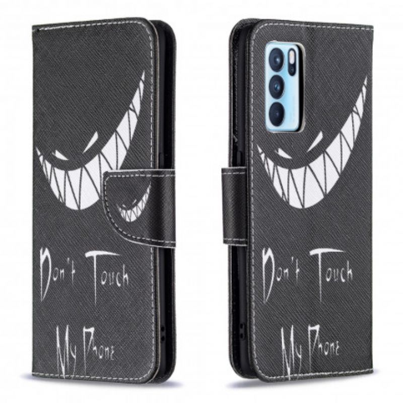 Läderfodral Oppo Reno 6 Pro 5g Telefonfodral Devil Phone