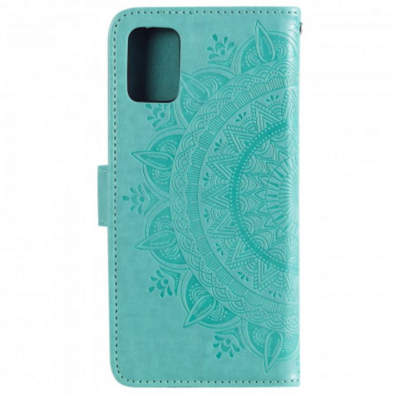 Läderfodral Oppo Reno 6 Pro 5g Telefonfodral Mandala Sön
