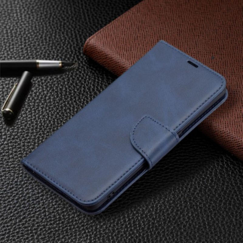 Läderskal Fodral Oppo Reno 6 Pro 5g Slät Flap Sned