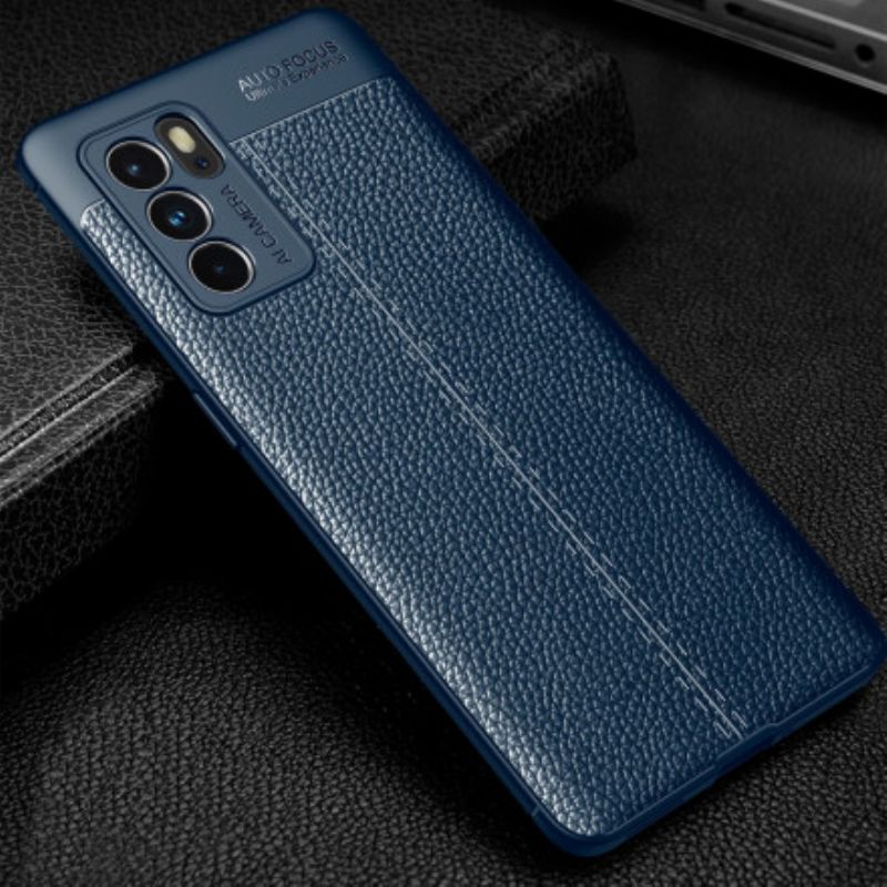 Skal Oppo Reno 6 Pro 5g Litchi-lädereffekt