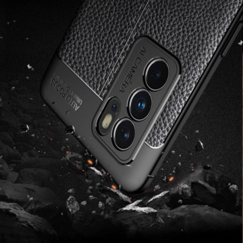 Skal Oppo Reno 6 Pro 5g Litchi-lädereffekt