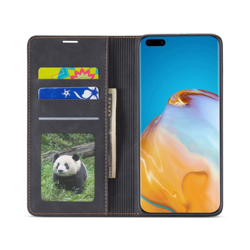 Folio-fodral Huawei P40 Pro Svart Forwenw Lädereffekt