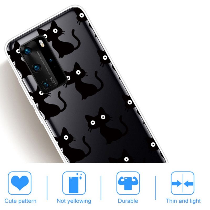 Skal Huawei P40 Pro Flera Svarta Katter