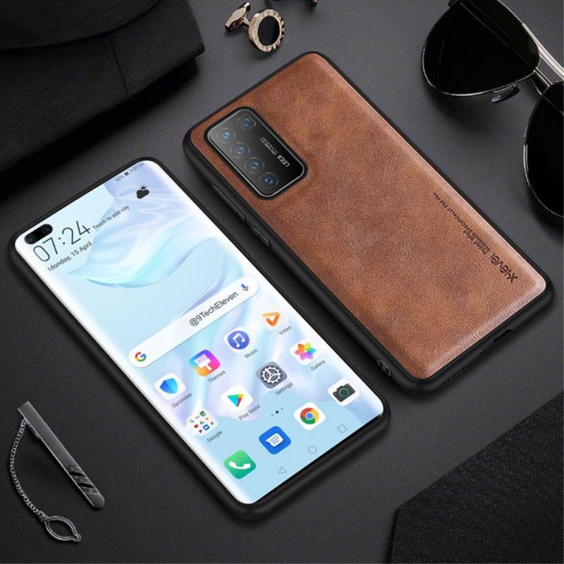 Skal Huawei P40 Pro Svart Vintage Lädereffekt
