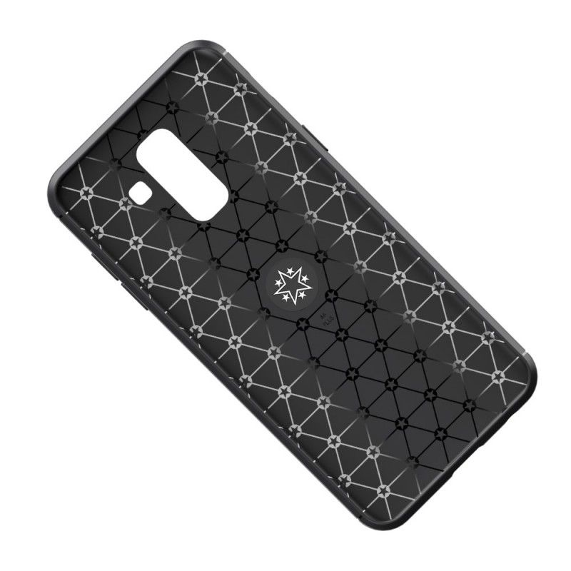 Skal Samsung Galaxy A6 Plus Svart Mobilskal Roterande Ring