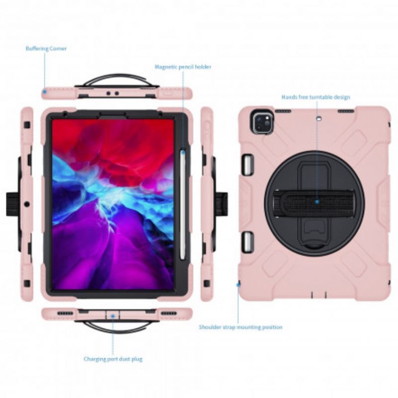 Skal iPad Pro 12.9" (2021) (2020) (2018) Stödband