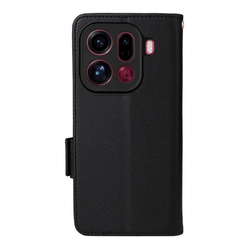 Fodral Oppo Find X9 Pro 5g Konstläder Med Remmar