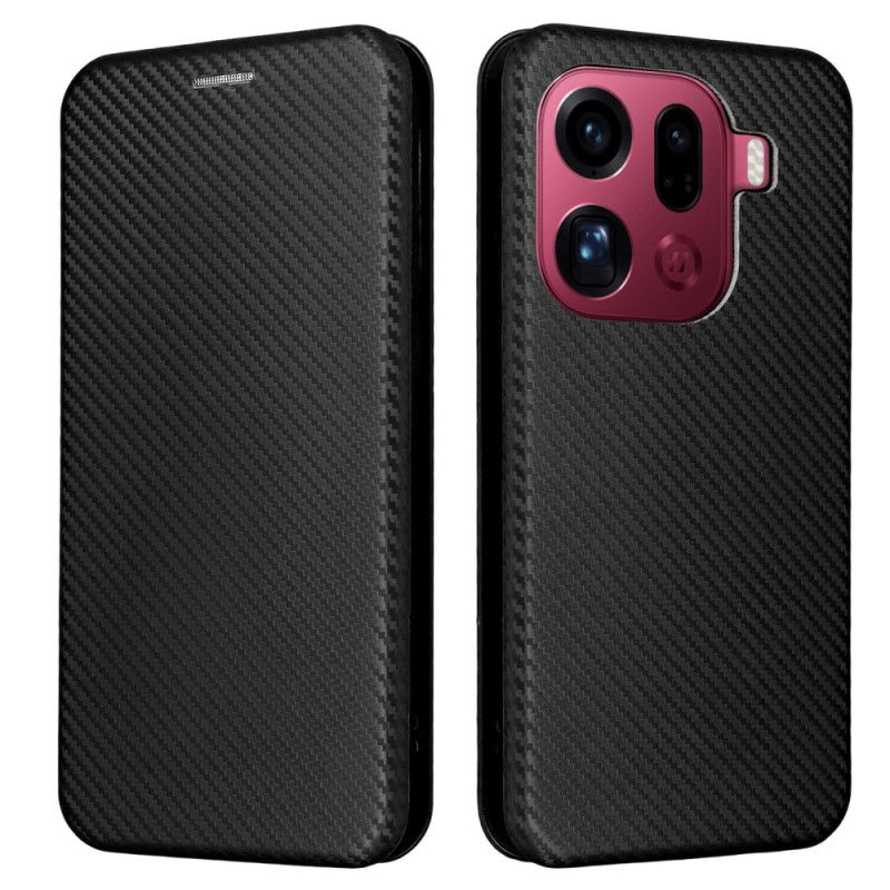 Folio-fodral Oppo Find X9 Pro 5g Kolfiberstruktur