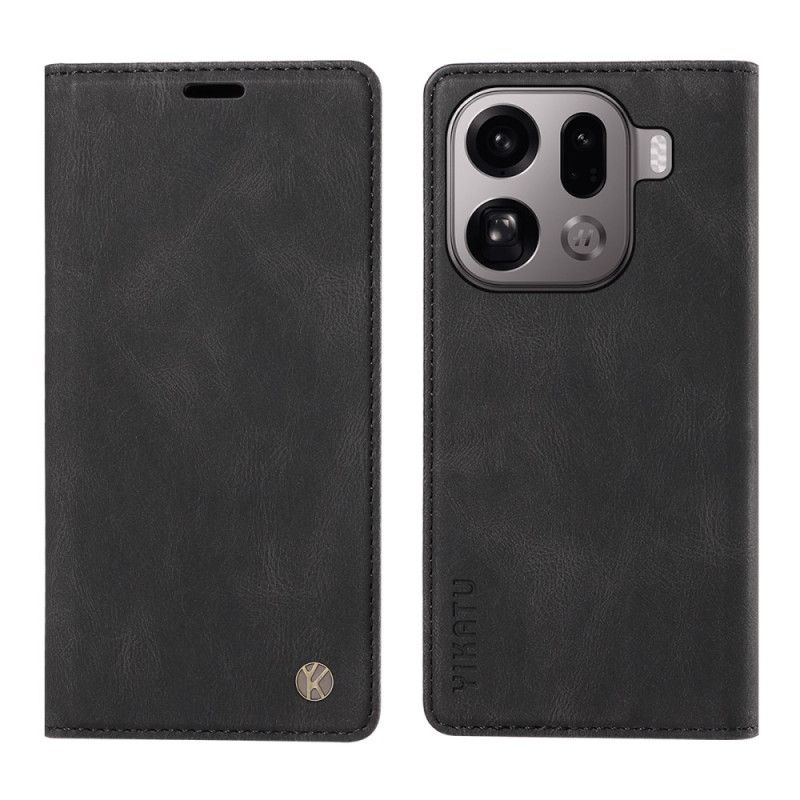 Folio-fodral Oppo Find X9 Pro 5g Telefonfodral Yikatu Mockaeffekt