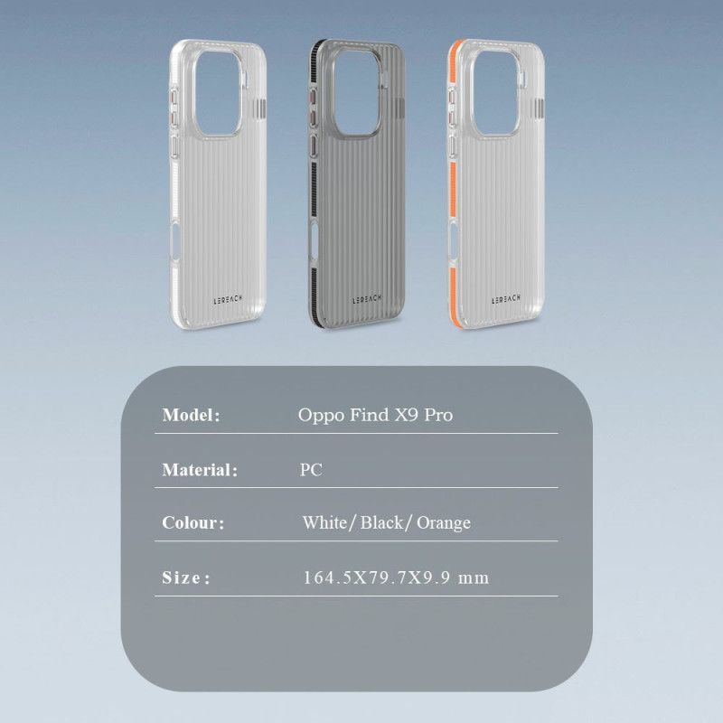Skal För Oppo Find X9 Pro 5g Toc-serien Lereach