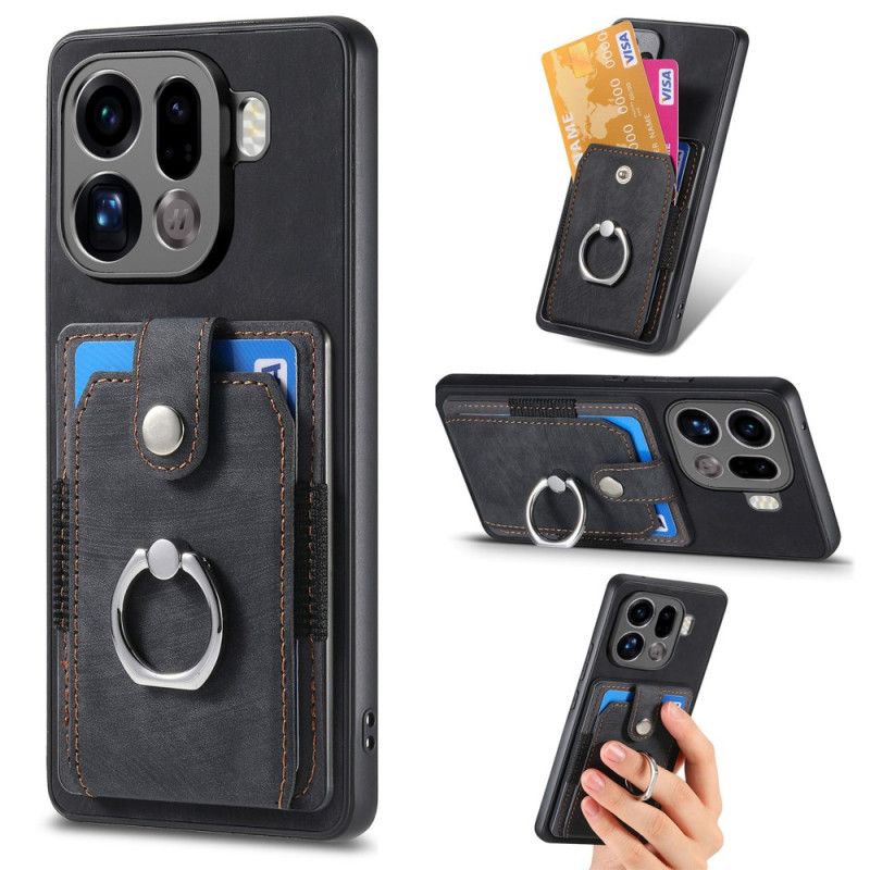 Skal Oppo Find X9 Pro 5g Telefonfodral Korthållare Och Ring