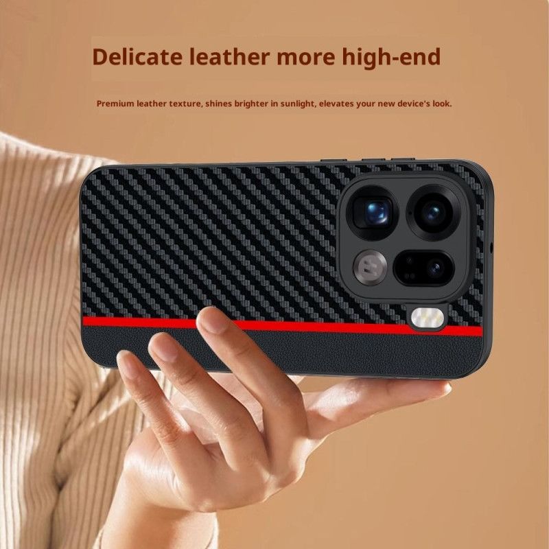 Skal Oppo Find X9 Pro 5g Telefonfodral Stel Med Kolfiberstruktur