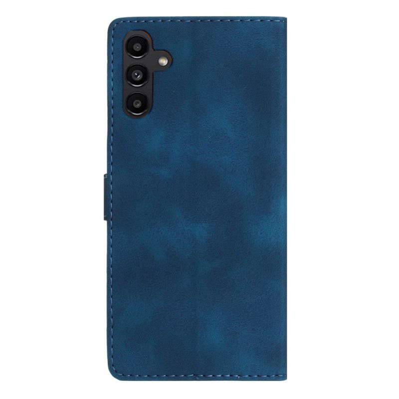 Läderfodral Samsung Galaxy A16 5g Telefonfodral Stilren Blommig