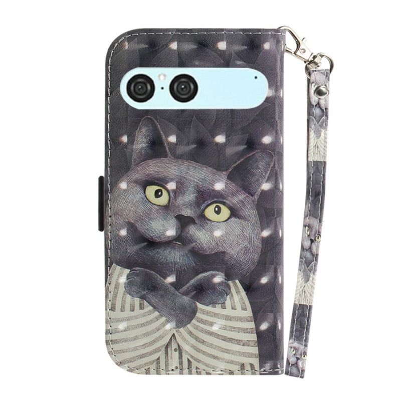 Fodral För Sony Xperia 10 Vii Grått Kattband