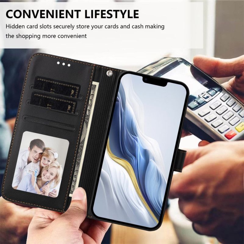 Fodral Sony Xperia 10 Vii Enkelt Konstläder