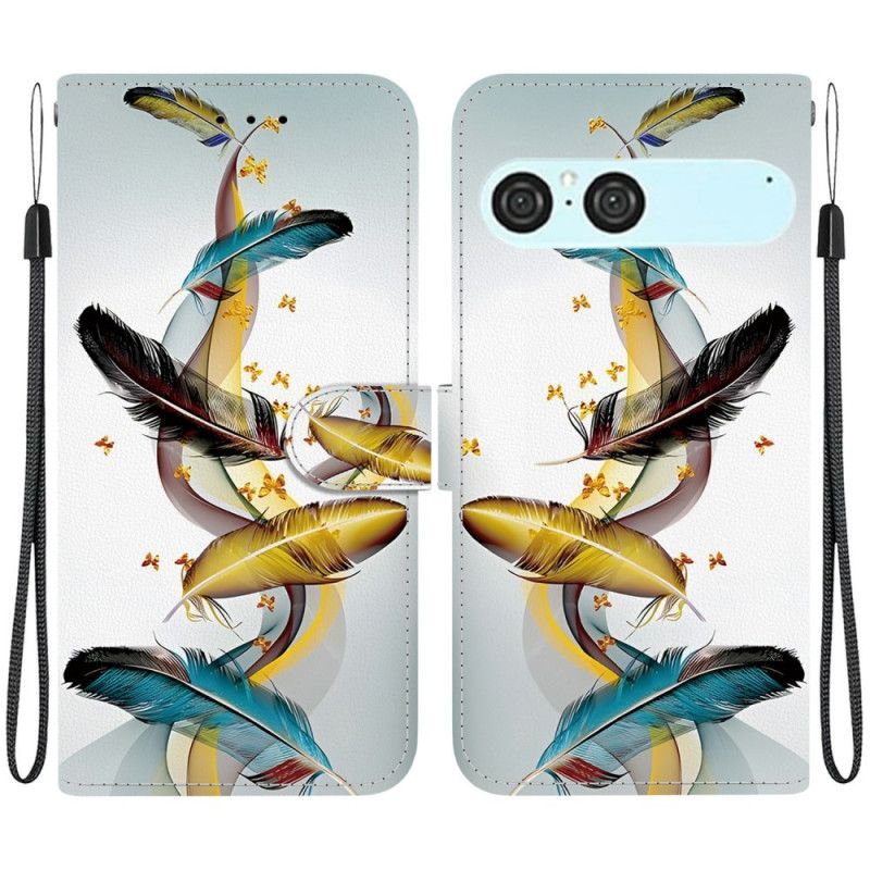 Fodral Sony Xperia 10 Vii Guldfjädrar