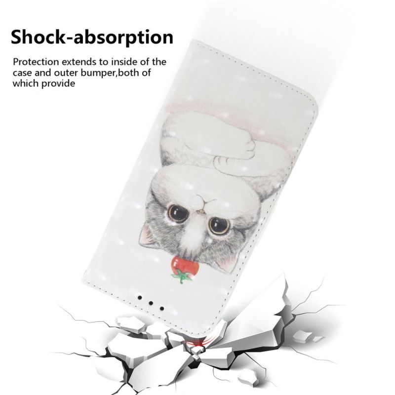 Fodral Sony Xperia 10 Vii Katt- Och Jordgubbsband