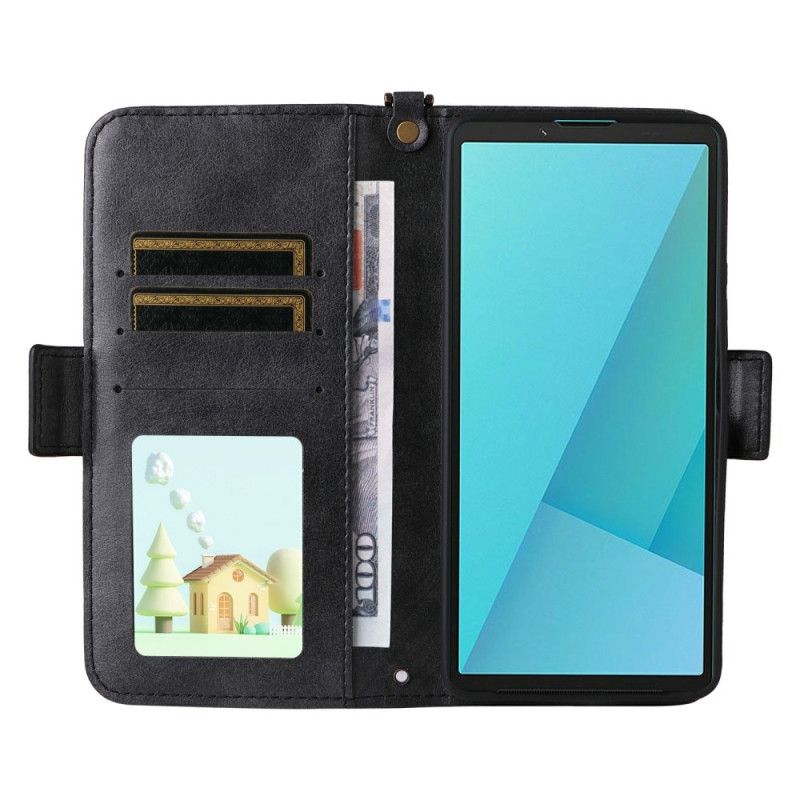 Fodral Sony Xperia 10 Vii Plånbok Med Axelrem