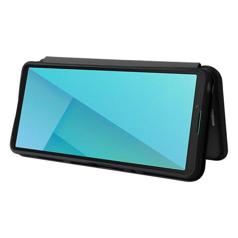 Folio-fodral Sony Xperia 10 Vii Telefonfodral Kolfiber