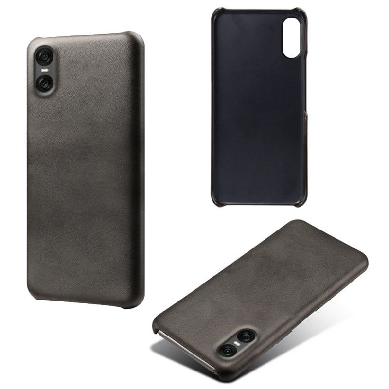 Skal Sony Xperia 10 Vii Telefonfodral Lädereffekt