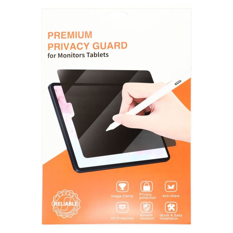 Antispionageskärm I Härdat Glas För Samsung Galaxy Tab S10 Lite / S10 Fe / S9 / S9 Fe / S8 / S7