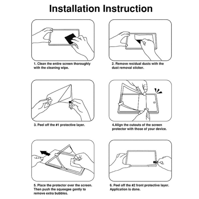 Antispionageskärm I Härdat Glas För Samsung Galaxy Tab S10 Lite / S10 Fe / S9 / S9 Fe / S8 / S7