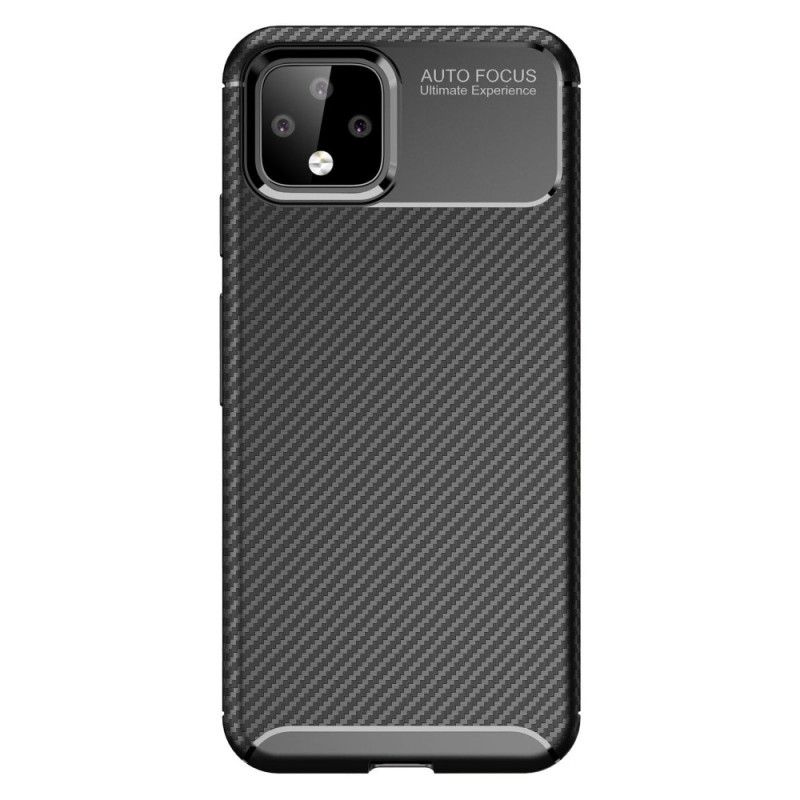 Skal Google Pixel 4 Svart Flexibel Kolfiberstruktur