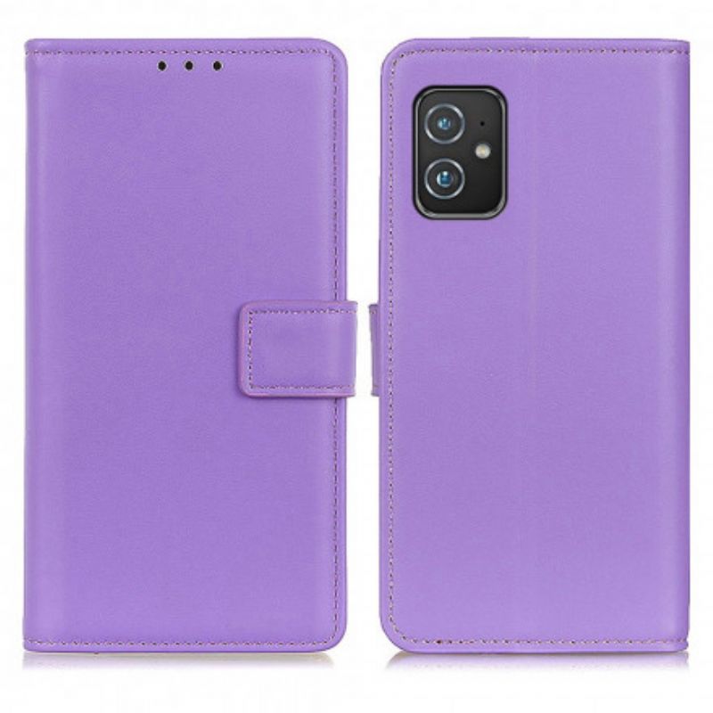 Läderskal Fodral Asus Zenfone 8 Vanligt Konstläder