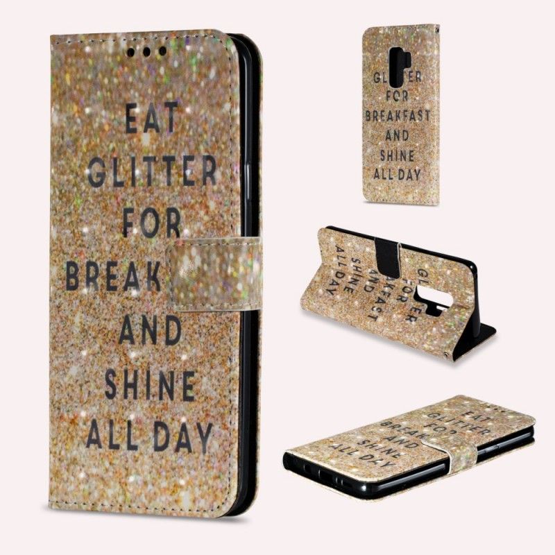 Fodral Samsung Galaxy S9 Plus Äta Glitter
