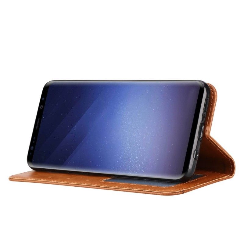Folio-fodral Samsung Galaxy S9 Plus Svart Korthållare I Konstläder