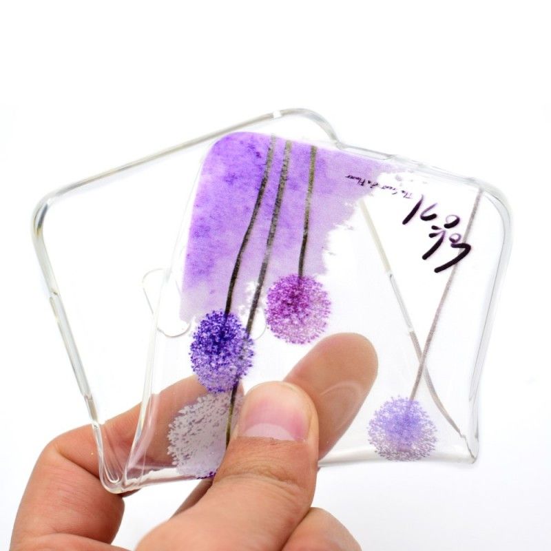 Skal för Samsung Galaxy S9 Plus Transparent Färgade Maskrosor