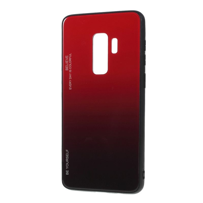 Skal Samsung Galaxy S9 Plus Röd Galvaniserad Färg