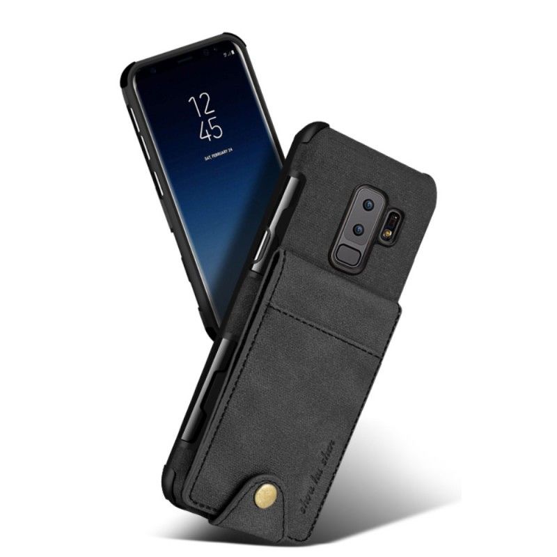 Skal Samsung Galaxy S9 Plus Svart Vikbar Korthållare