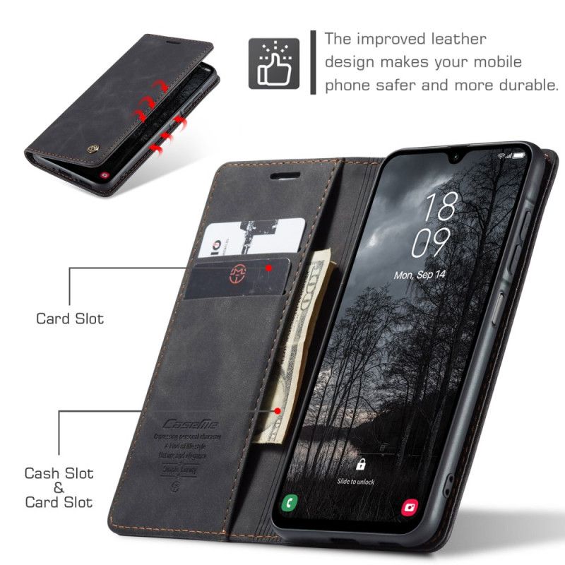 Folio-fodral Samsung Galaxy A17 4g / 5g Caseme Med Mockaeffekt