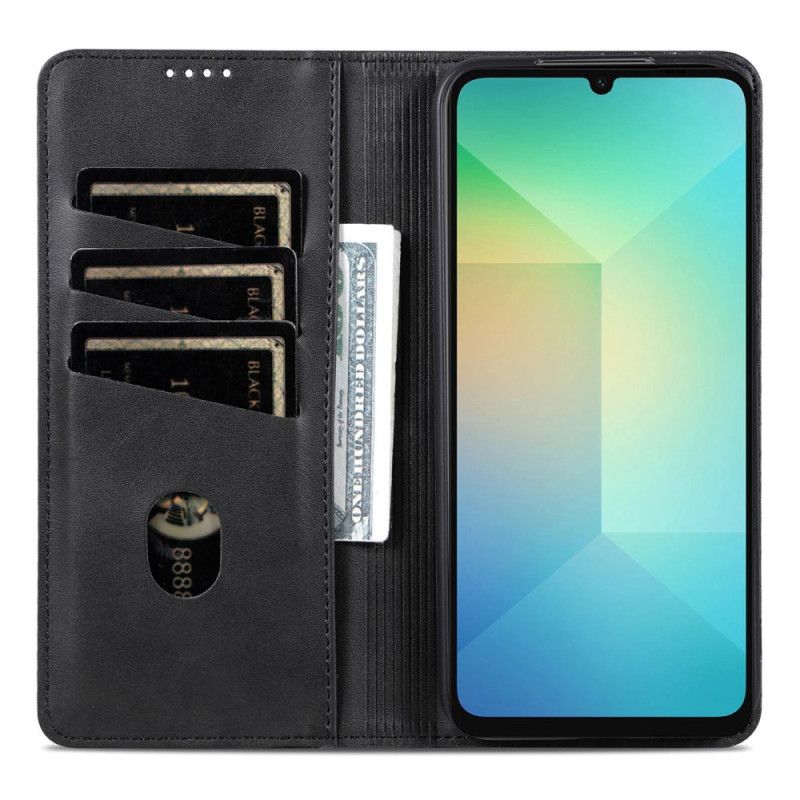 Folio-fodral Samsung Galaxy A17 4g / 5g Telefonfodral Azns Lädereffekt