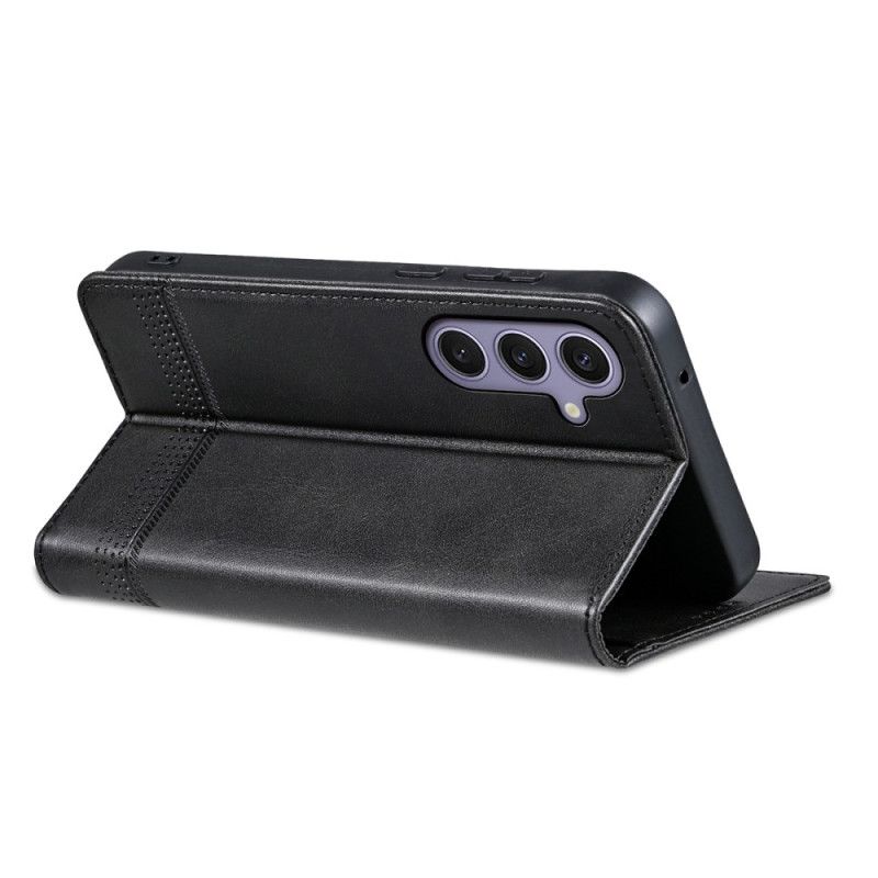 Folio-fodral Samsung Galaxy A17 4g / 5g Telefonfodral Azns Lädereffekt