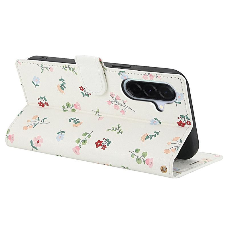 Läderfodral Samsung Galaxy A17 4g / 5g Telefonfodral Blommig Plånbok