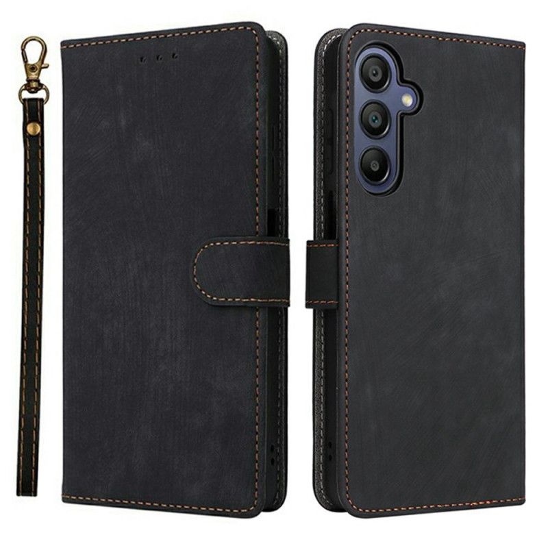 Läderfodral Samsung Galaxy A17 4g / 5g Telefonfodral Rfid-blockerande Mockaeffekt