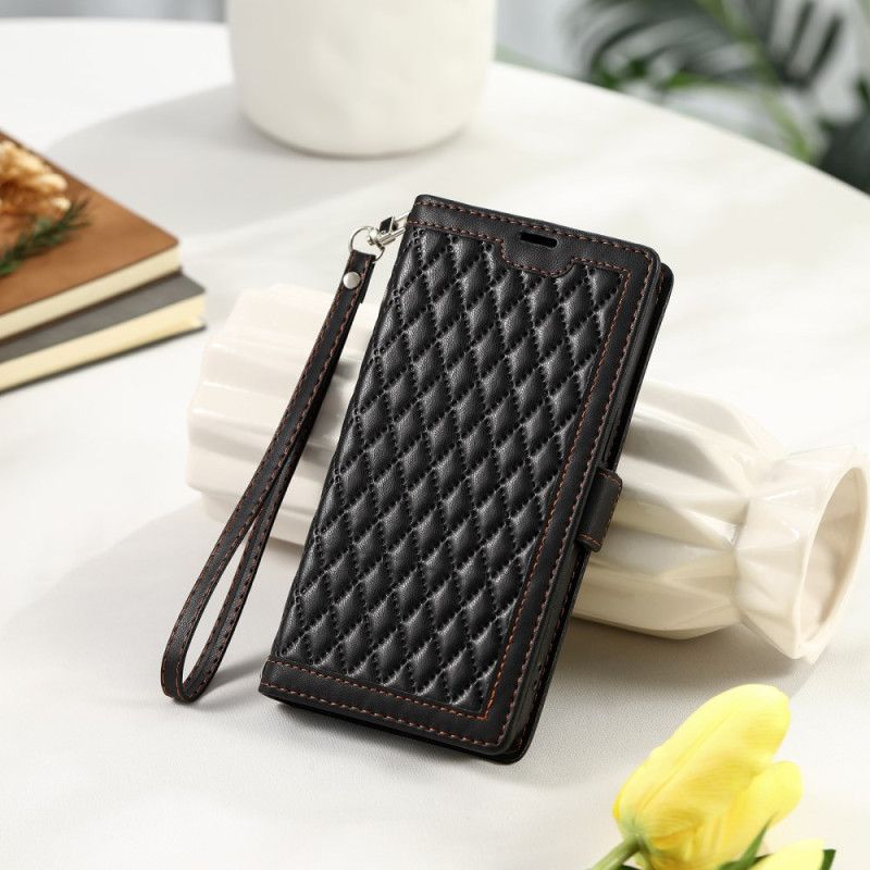 Läderskal Fodral Samsung Galaxy A17 4g / 5g Vintage Quiltad