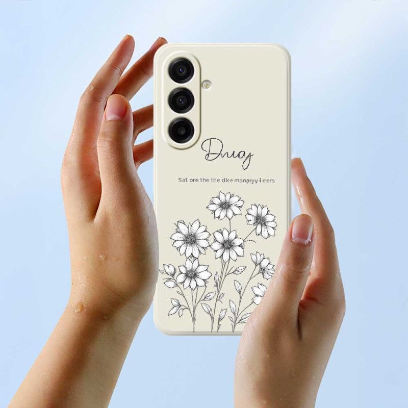 Skal För Samsung Galaxy A17 4g / 5g Grafiska Blommor