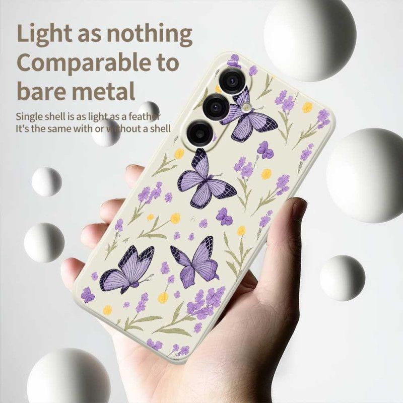 Skal Samsung Galaxy A17 4g / 5g Lila Fjärilar