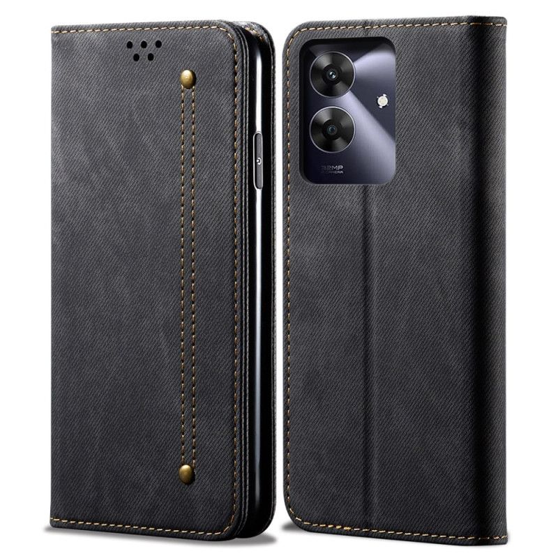 Folio-fodral Realme Note 60 Denimtyg