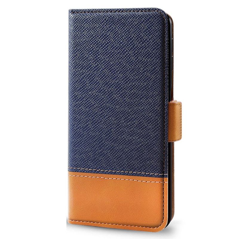 Läderskal Fodral Realme Note 60 Tvåfärgad