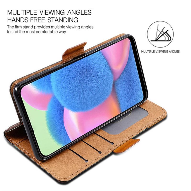 Läderskal Fodral Realme Note 60 Tvåfärgad