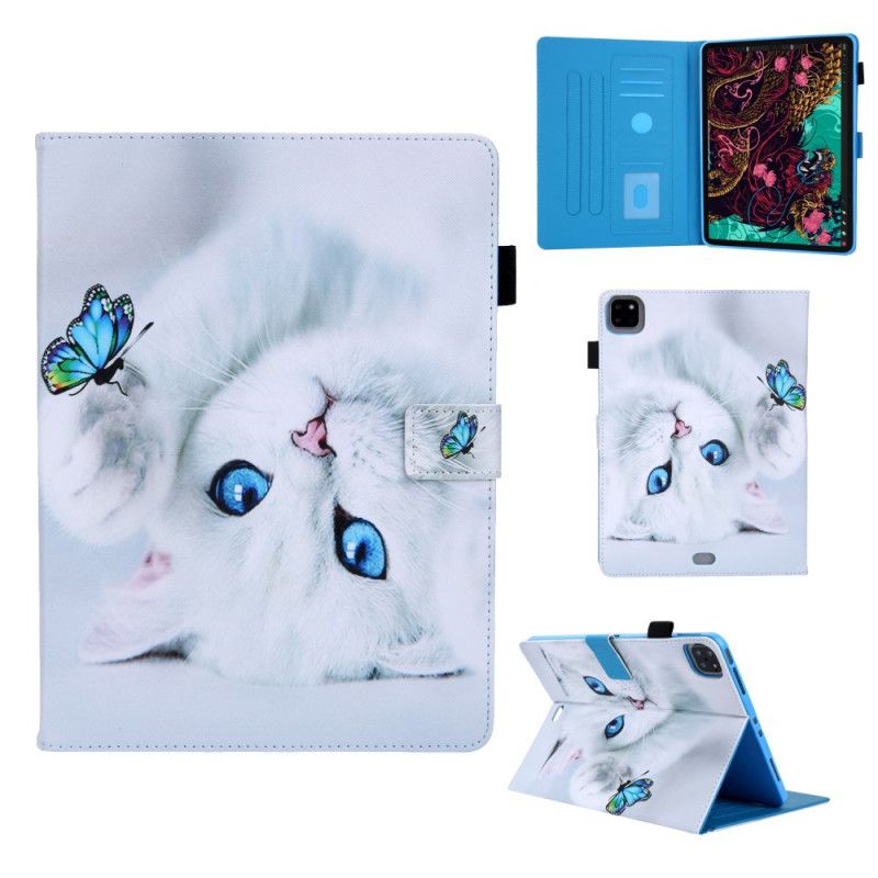 Läderfodral iPad Pro 11" (2018) (2020) Vit Kattens Serietryck