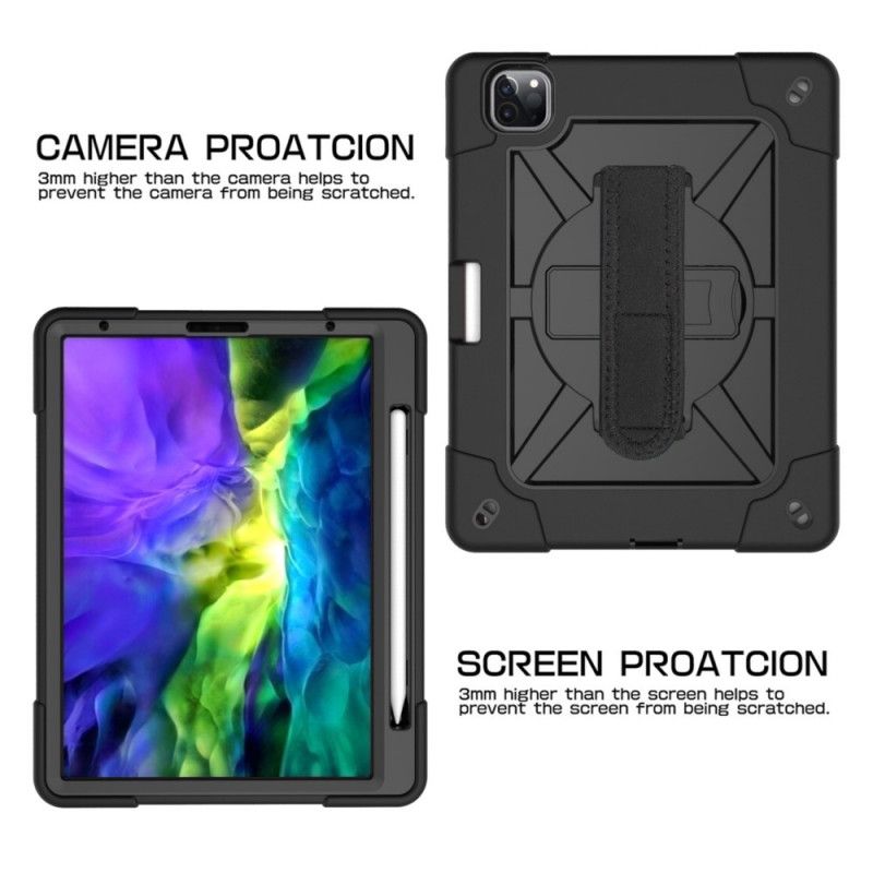 Skal iPad Pro 11" (2018) (2020) Svart Mobilskal Krycka Och Axelrem