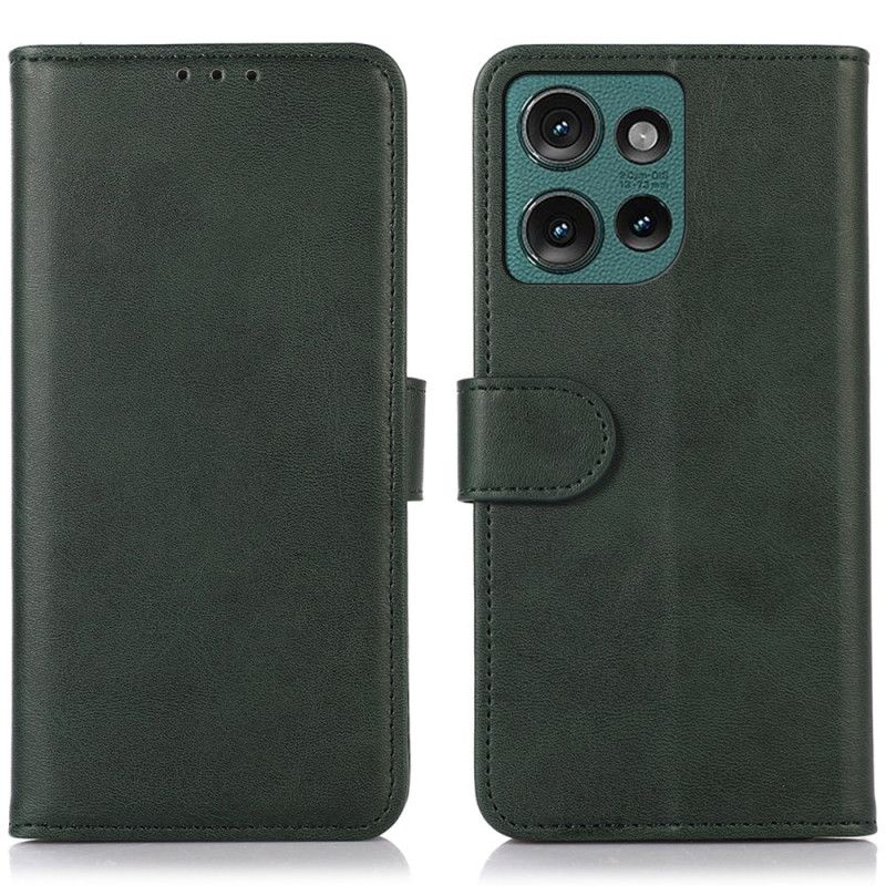 Läderfodral Motorola Edge 50 Neo Telefonfodral Lädereffekt