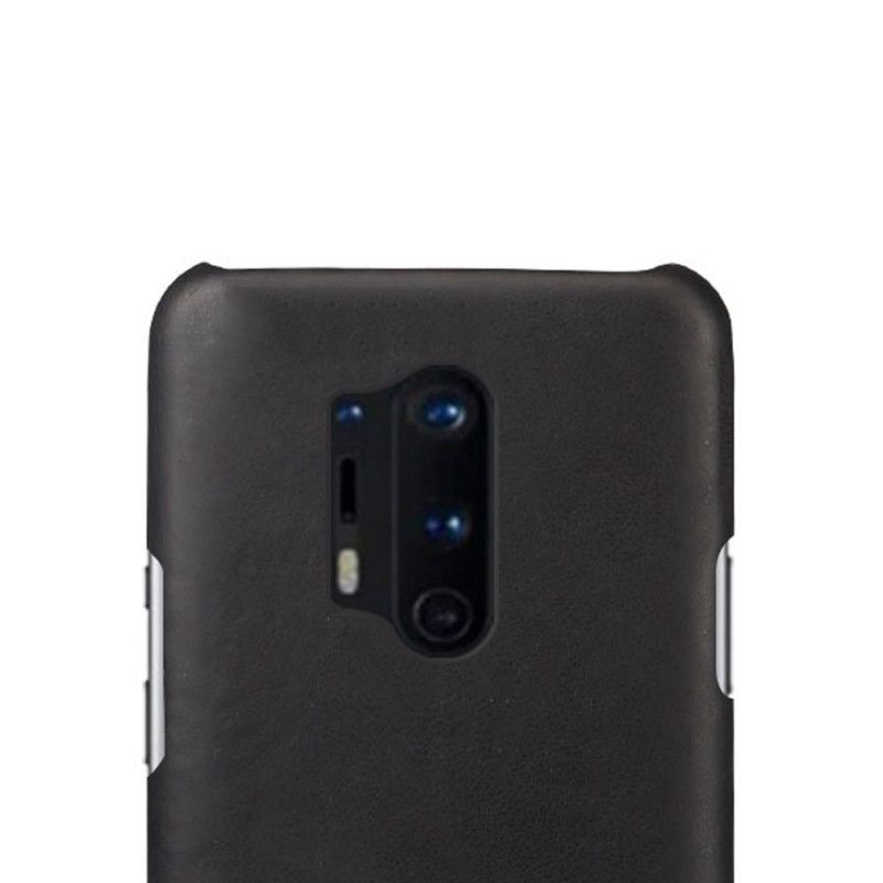 Skal OnePlus 8 Pro Svart Mobilskal Ksq Lädereffekt