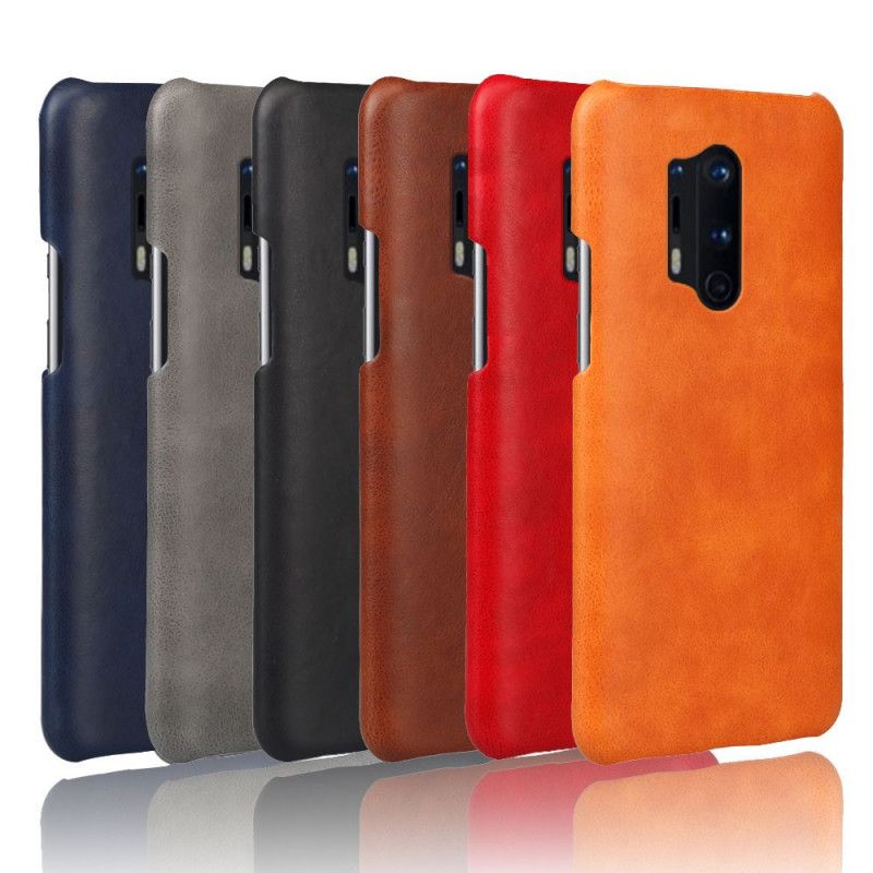 Skal OnePlus 8 Pro Svart Mobilskal Ksq Lädereffekt