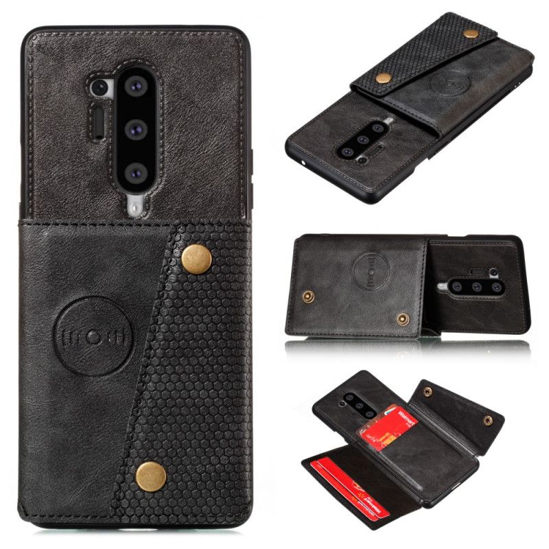 Skal OnePlus 8 Pro Svart Snäppplånbok
